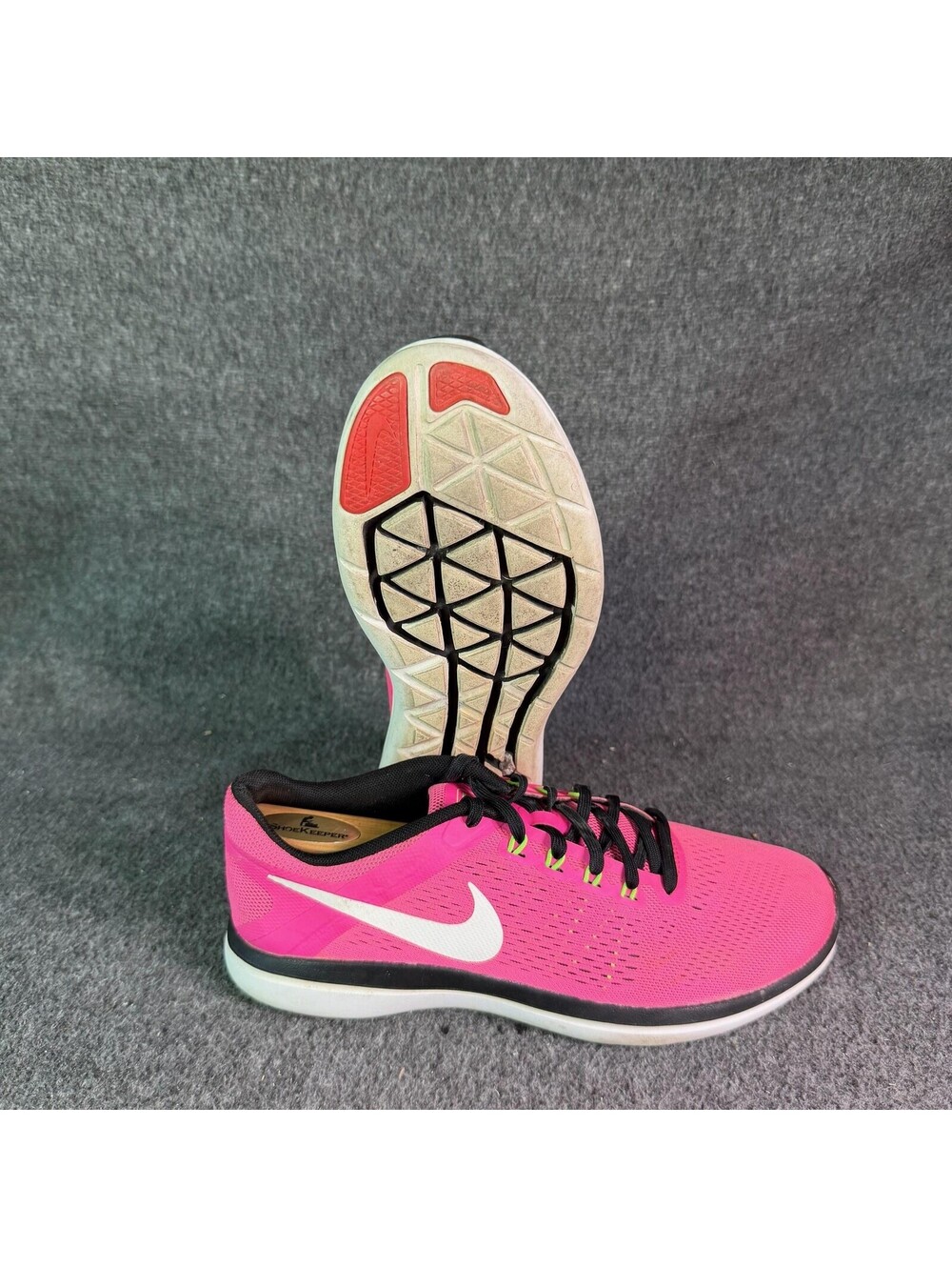 Nike Flex 2015 RN Hyper Pink White Volt Womens Size 9 Running Shoes 807751-600